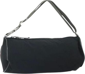 Prada Pre-owned Shoulder Bags, female, Black, Size: ONE SIZE Pre-owned Nylon Shoulder Bag