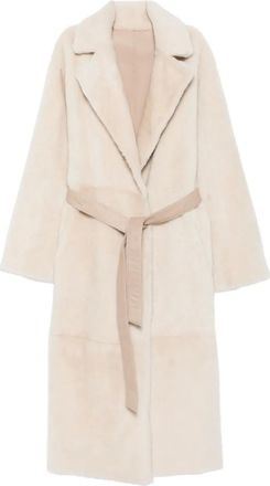 Manzoni24 Cappotto con cintura - Toni neutri