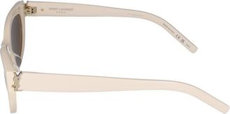 Saint Laurent Womens Sunglasses Sl M115 004 Ivory Brown 54-20-140 Acetate