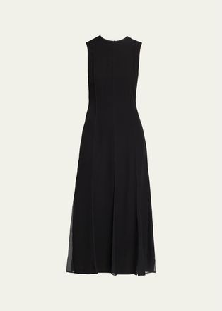 Ulla Johnson Laure Chiffon Sleeveless Midi Dress