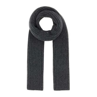 Maison Margiela Winter Scarves, male, Gray, Size: ONE SIZE Ribbed Wool Scarf
