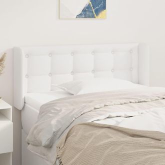 vidaXL Cabecero De Cuero Sint&eacute;tico Blanco 103x16x78/88 Cm Vidaxl