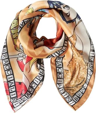 Braccialini Mirabilia Prime Sjaal - Dames - Zijden sjaals - Veelkleurig - ONE Size - Leer - Accessoires