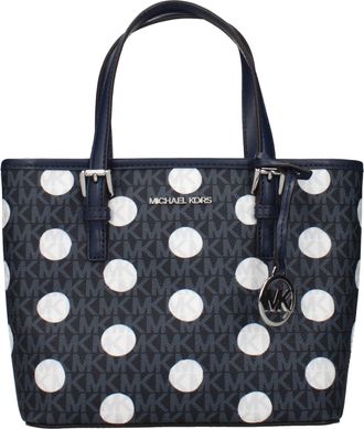 Michael Kors Blue Fabric Womens Handbag