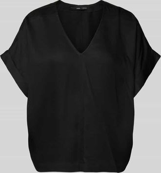 Lanius Lanius Relaxed Fit Bluse mit V-Ausschnitt in Black, Größe 34