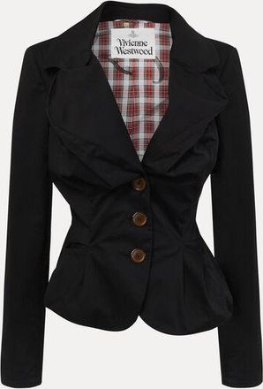 Vivienne Westwood Drunken Jacket Cotton Twill Black 38 Women