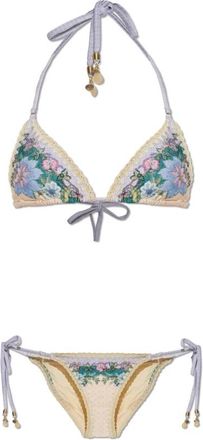 Zimmermann Tweedelig badpak - Dames - Bikinis - Beige - S - Tweed - Badmode