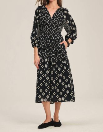 Velvet Elen Dress In Midnight