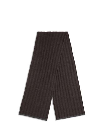 Brunello Cucinelli Mens Cashmere Scarf Brown Kashmir-Capra Hircus Kashmir/capra Scarfs