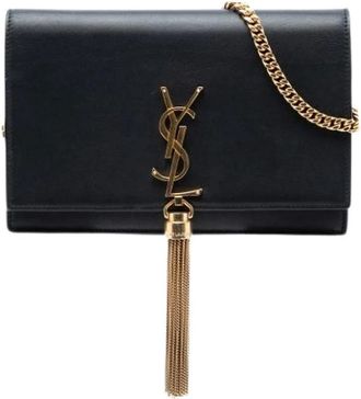 Saint Laurent Pre-owned Clutches, female, Black, Size: ONE SIZE Pre-owned The Kate Shoulder Bag