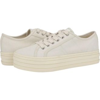 Tommy Hilfiger Bekimo Sneaker Womens Ivory Canvas Platform Casual Shoes HTAT822