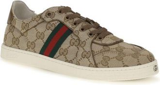 Gucci Womens Beige Polyester Athletic Sneakers