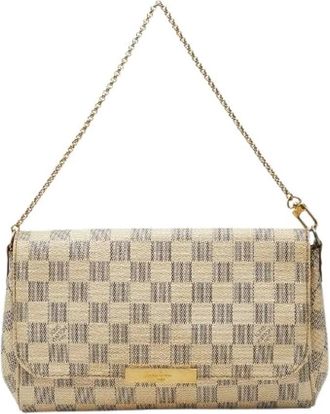 Louis Vuitton Pre-owned Borsa a Spalla Favorite MM Damier Azur - - Pre-owned - Donna - Beige - ONE SIZE
