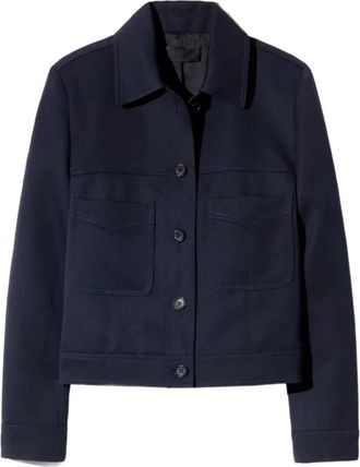 Nili Lotan Light Jassen - Dames - Zomerjassen - Blauw - S - Jassen
