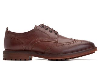 Base London Yukon Grain Mens Shoes - Brown - Size UK 11