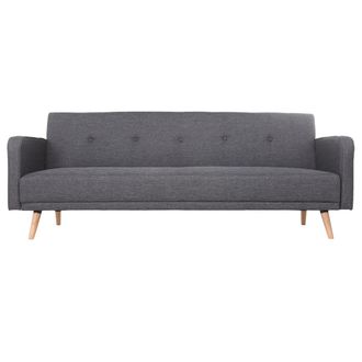 Miliboo Miliboo - Sof&aacute; Convertible 3 Plazas Dise&ntilde;o Escandinavo Gris Oscuro Ulla