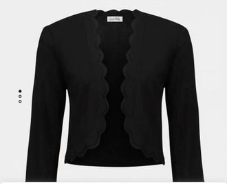 Joseph Ribkoff Womens Fitted Bolero Cardigan In Black