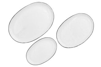 Bj&ouml;rn Borg Bandeja de servicio PURE - 3 piezas - Blanco nieve