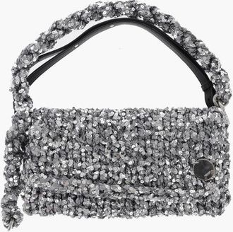 Jil Sander Knitted Shoulder Bag With Sequins size Unica