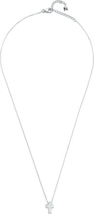Mateo Bijoux Collana Suspended Cross in argento sterling
