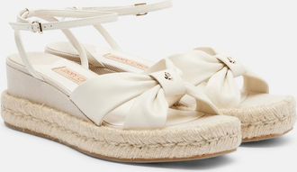 Jimmy Choo London Aella leather espadrille sandals