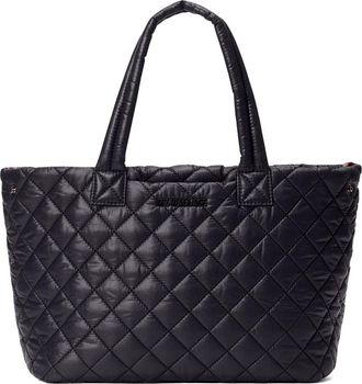 MZ Wallace Small Metro Quilted Nylon City Tote in Black at Nordstrom
