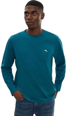 Tommy Bahama New Bali Skyline T-Shirts Long Sleeve Mens T Shirt Blue Lagoon : 3XL, Cotton