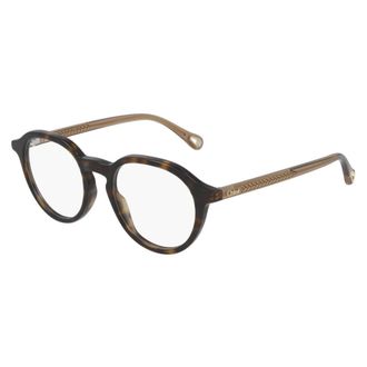 Chlo&eacute; Glasses, unisex, Brown, Size: 47 MM Round Optical Frame