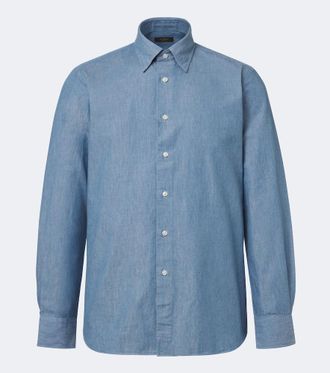 Slowear Camicia in chambray di cotone