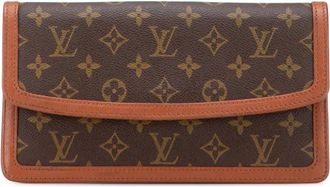 Louis Vuitton Clutch Pochette Dame PM con monogramma 1990 - Marrone