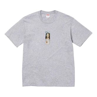 SUPREME FW26 Prayer Card Box Logo T-Shirt Heather Grey SUP-FW26-001-GRY