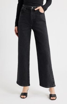 Frame Denim The Wide High Waist Ankle Wide Leg Jeans in Deco at Nordstrom Rack, Size 26