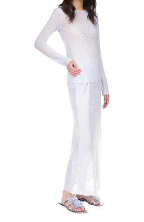 Anna Sui Rhinestone Mesh Skirt in Powder Blue at Nordstrom, Size X-Small