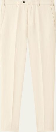 Loro Piana Mens Carlo Antigua Flax Trousers