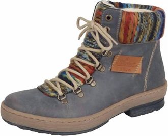 Rieker Womens Ankle Boots In Basalt/nuss/orange-Multi