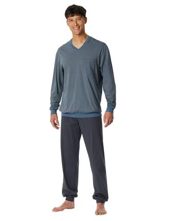 Schiesser pyjama blauw geprint