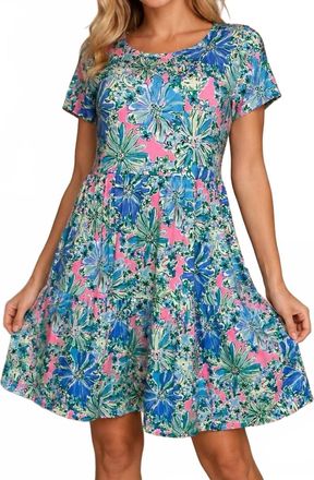 Lilly Pulitzer Geanna Short Sleeve Dress In Multicolor