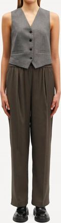 Sams&oslash;e & Sams&oslash;e Julia Trousers In Black Olive