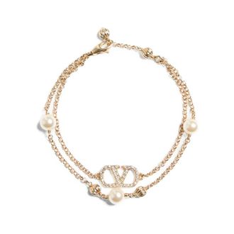 Valentino Garavani Bracelets, female, Yellow, S, Vlogo Signature Bracelet