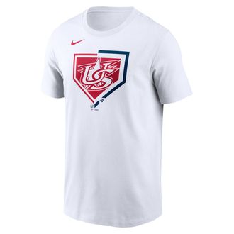 Nike USA Baseball 2026 World Baseball Classic Icon Nike Mens T-Shirt in White | N19910AWBU-VAW