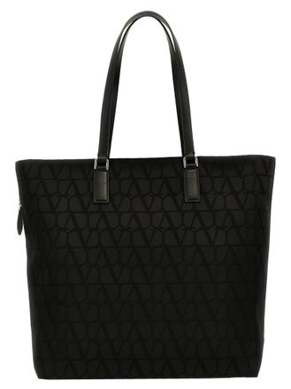 Valentino Garavani Black Toile Iconographe tote