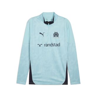 Puma Maglia da training con zip corta Olympique de Marseille da uomo, Accessori, Blu, XXL