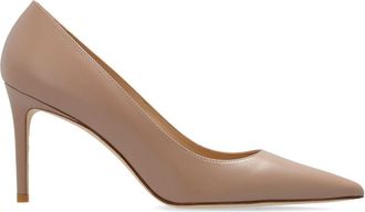 Stuart Weitzman Stuart 85mm leather pumps - women - Calf Leather/Leather/Leather - 41 - Neutrals