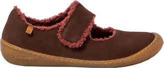 El Naturalista Womens Pleasant Leather Sneakers In Pawikan Brown