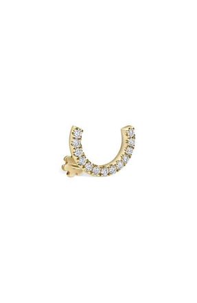 Maria Tash Demi Eternity Diamond Stud Single Earring in Yellow Gold at Nordstrom, Size 6.5 Mm