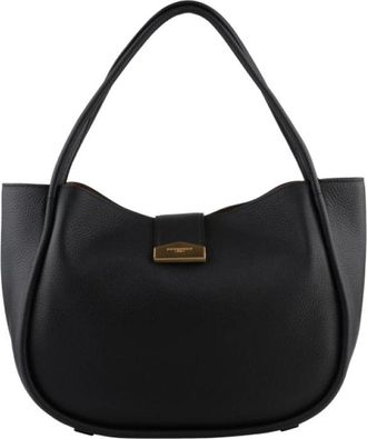 Pourchet Liane Satchel - Dames - Schoudertassen - Zwart - ONE Size - Leer - Tassen