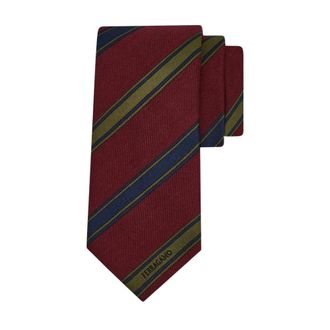 Ferragamo Cravatta Jacquard Regimental - male - Ferragamo - Ties - Multicolor - ONE SIZE - Accessories