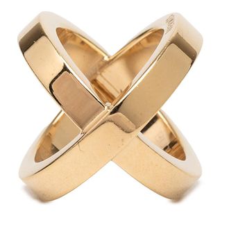 Herm&egrave;s Pre-owned Hermes Gold Plated Cosmos Scarf Ring Ladies 94E786FM23BLSOXB