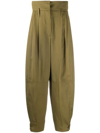 Givenchy high-waisted military trousers - Green