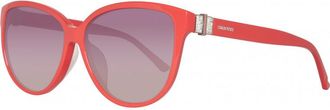 Swarovski Womens SK0120F-5866B SK0120F 14 5866B Sunglasses - Red - One Size
